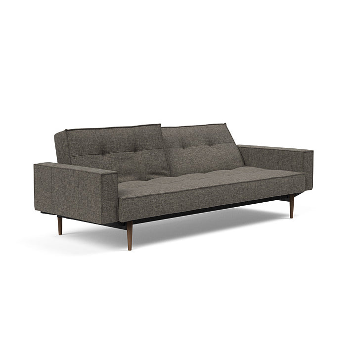Splitback Wood Sofa Bed With Arms